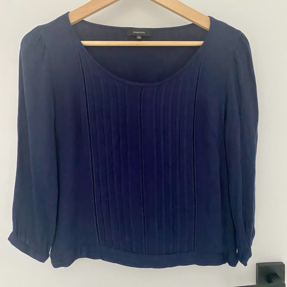 Navy Babaton Top